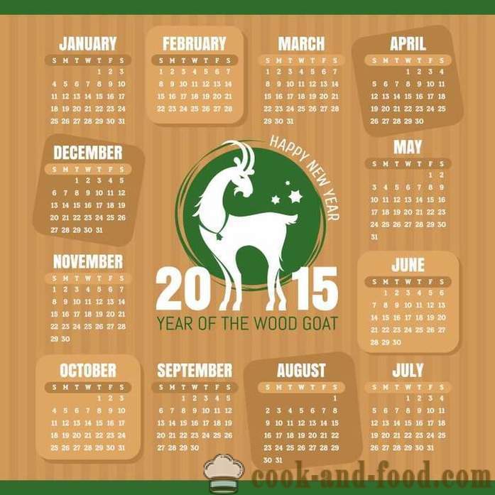 Ημερολόγιο για το 2015 Έτος της αίγας (πρόβατα): κατεβάστε δωρεάν το ημερολόγιο των Χριστουγέννων με κατσίκες και πρόβατα.