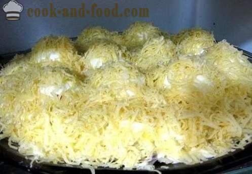 Γεμιστά αυγά με τυρί και σκόρδο - κρύα πιάτα, η συνταγή με μια φωτογραφία