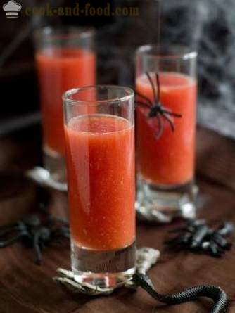 Ντομάτα σούπα γκασπάτσο ή μια συνταγή για το Halloween: ένα μη αλκοολούχο ποτό ντομάτα «Blood of Dracula» (με φωτογραφίες)