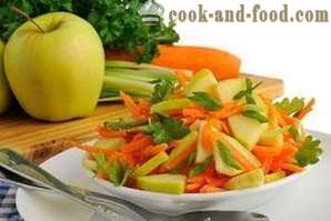 Σαλάτα με μήλο, το σέλινο και τα καρότα, «Spicy», μια συνταγή με μια φωτογραφία