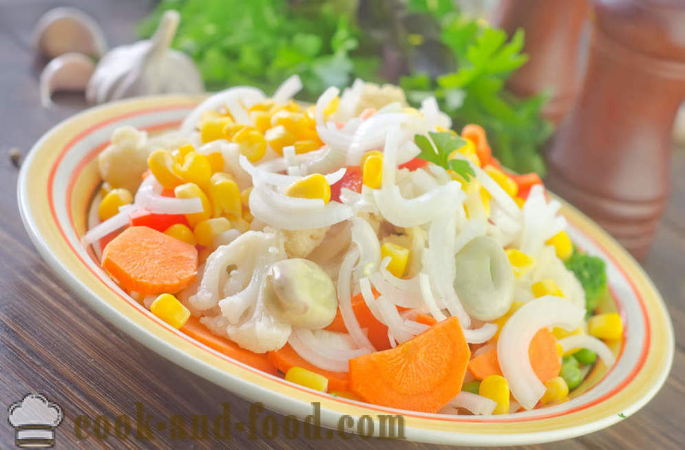 4 συνταγή σαλάτα του καλαμποκιού και αρακά