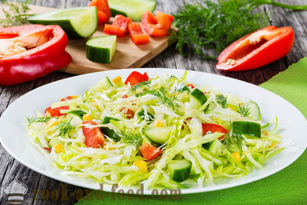 Συνταγές σαλάτα από φρέσκα λάχανο